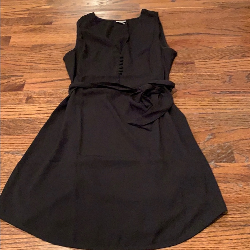 Black shirt dress
